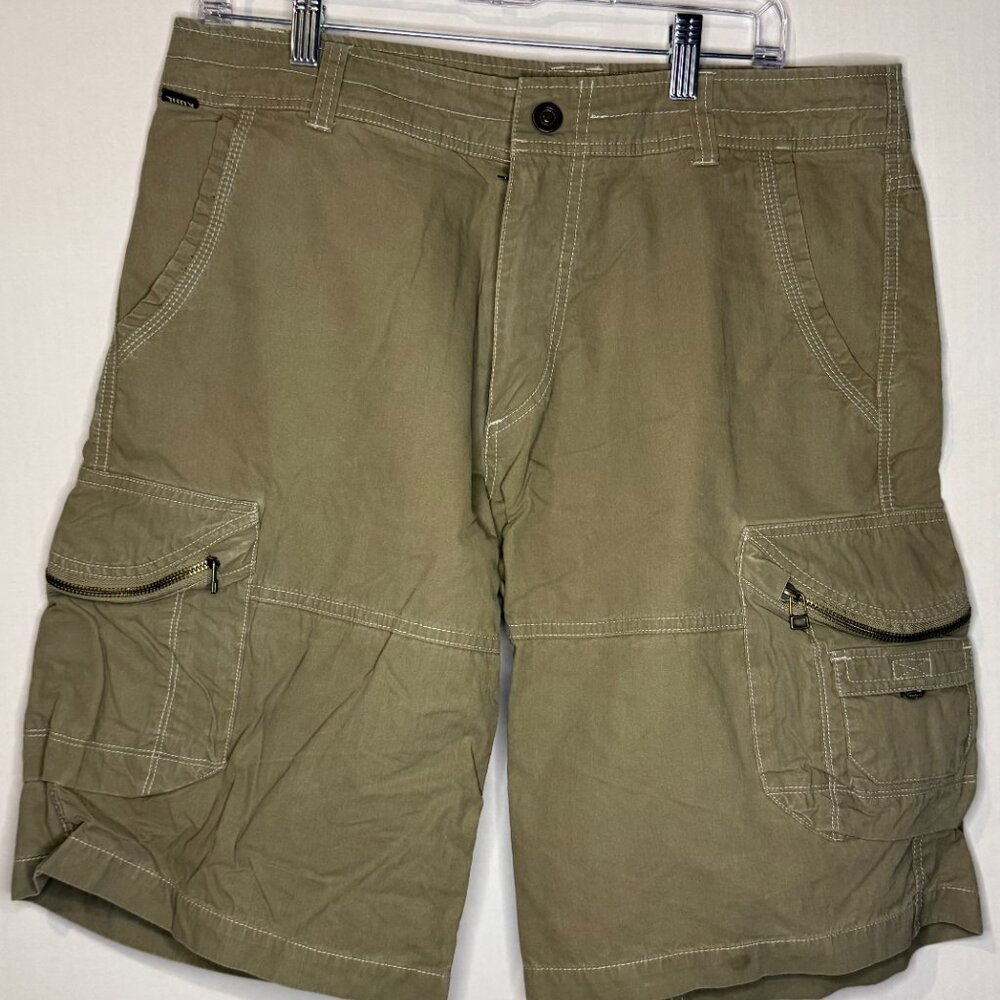 Kuhl Mens Ambush Cargo Short - Olive, Size 34